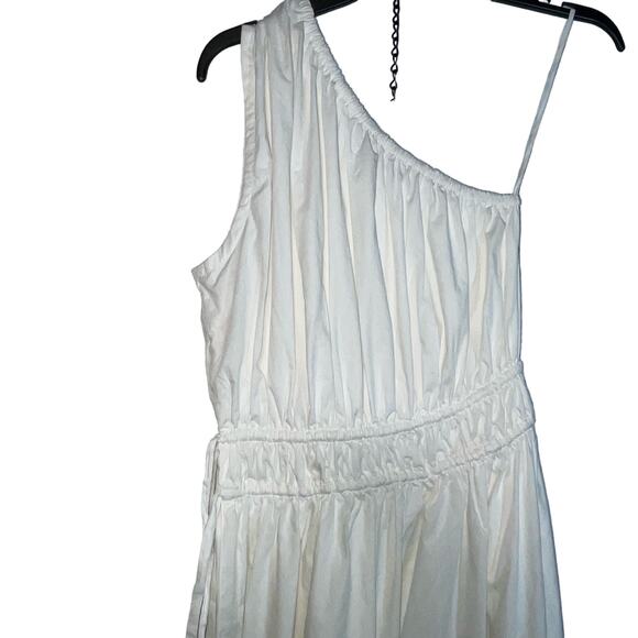 Faithful the Brand La Ora Womens Cotton Mid-Calf MIDI Dress white US 8 - Picture 3 of 11